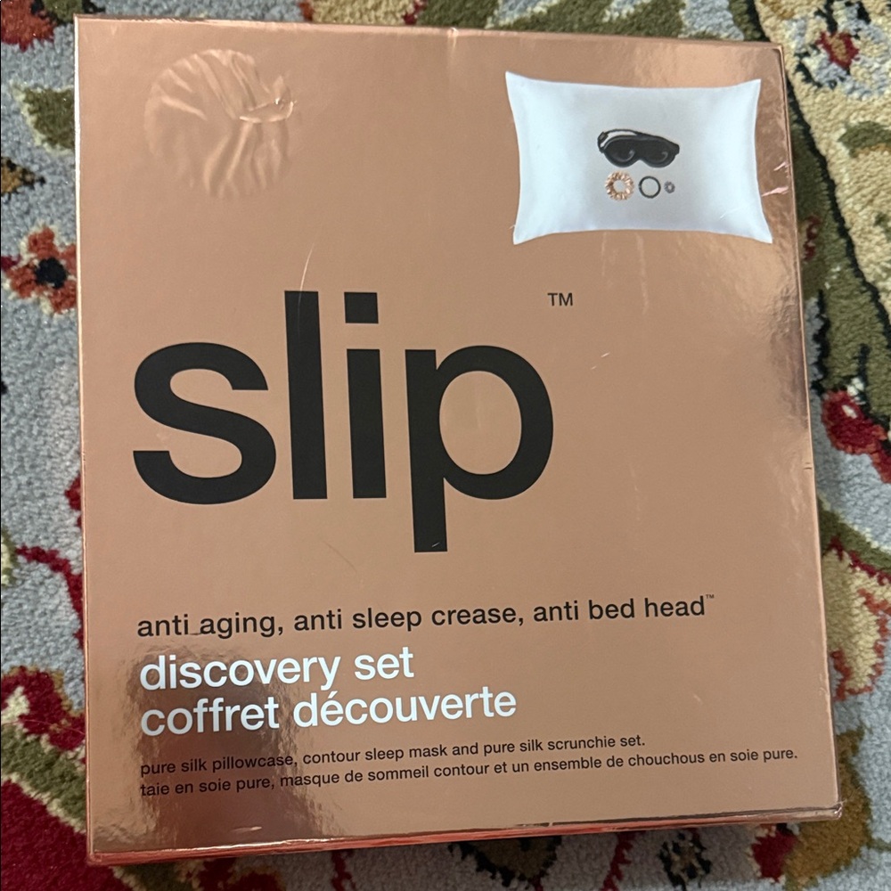 Slip Silk Pillowcase and Scrunchie Set - Tan